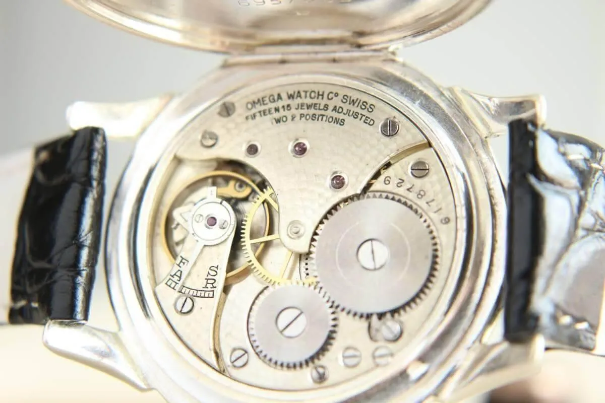 Omega Pocket Watch Custom Wristwatch Silver Masonic 1924