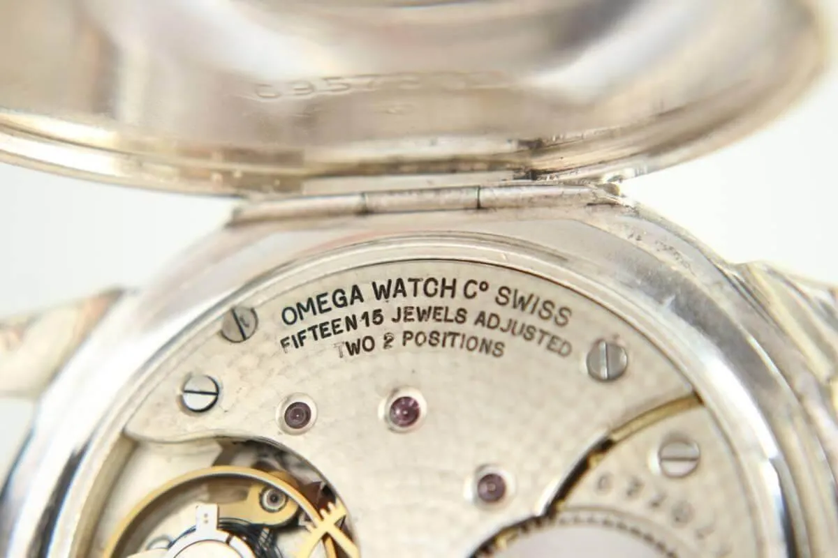 Omega Pocket Watch Custom Wristwatch Silver Masonic 1924