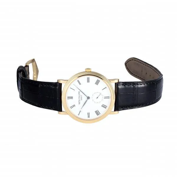 Patek Philippe Calatrava 5119J-001 White Dial Used Watch Men's