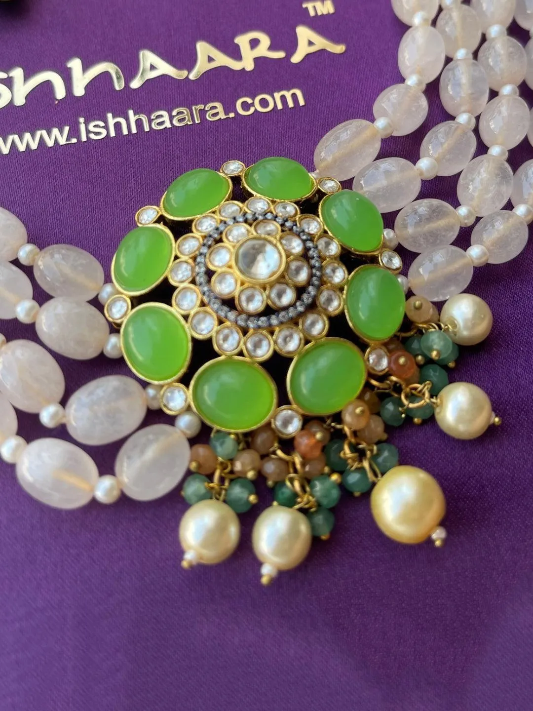 Precious Choker Beaded Necklace Set