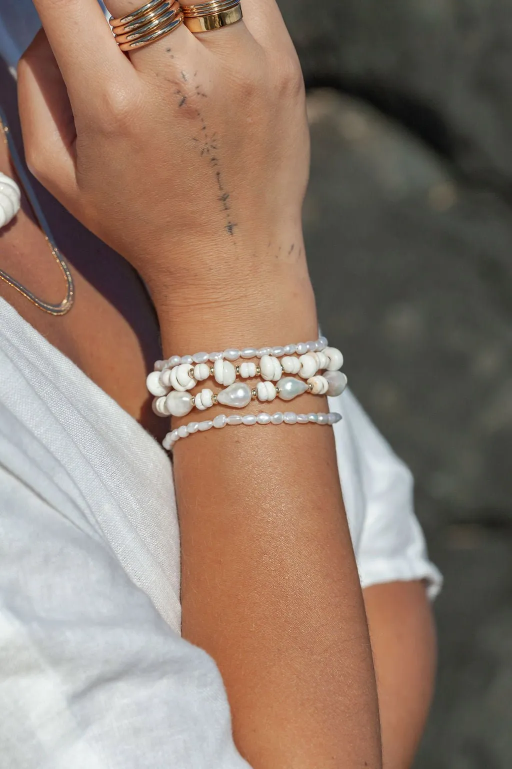 Puka Shell Bracelet - Kahale