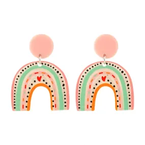 Rainbow Love Earrings