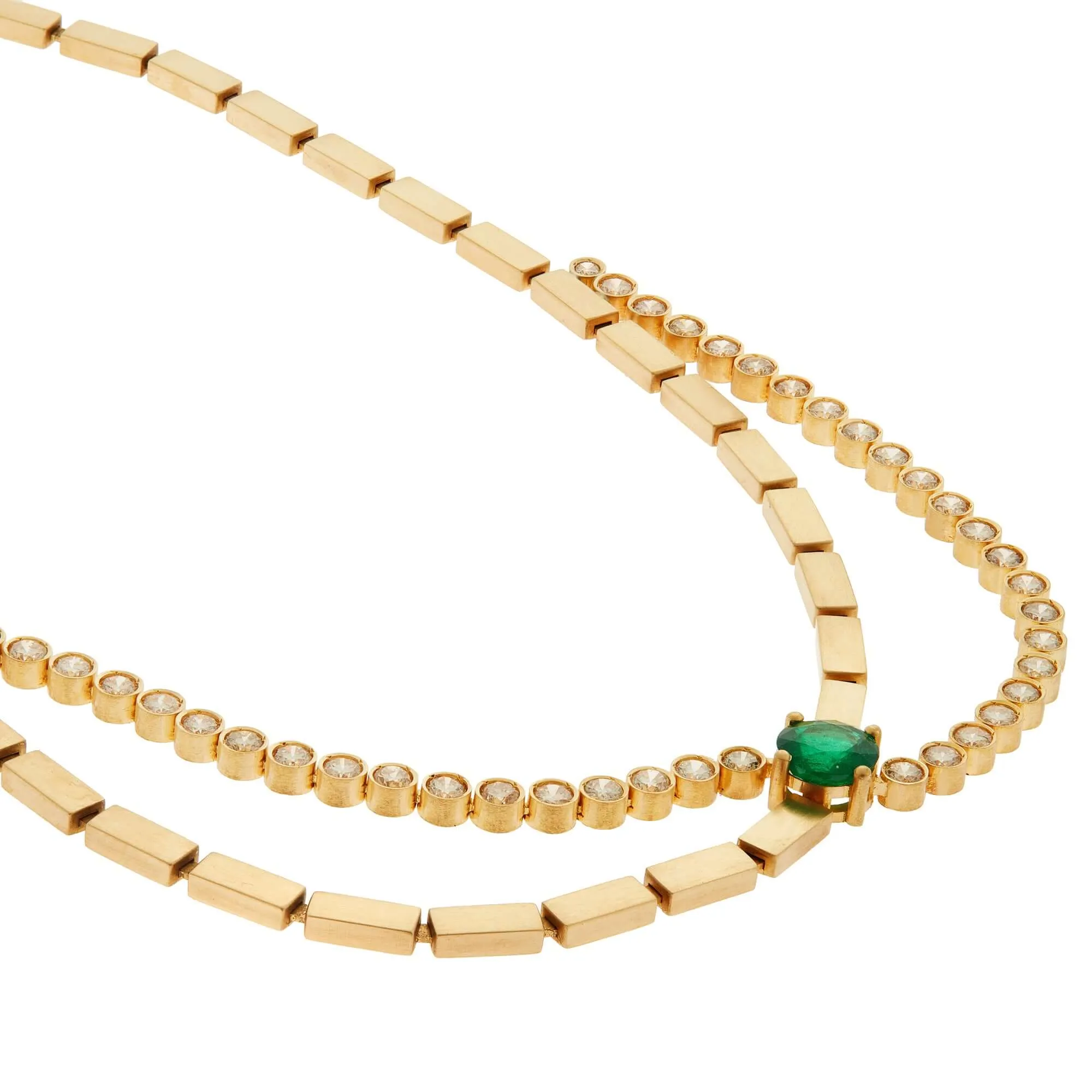 River Οverflow Necklace Y-TTLB-EM
