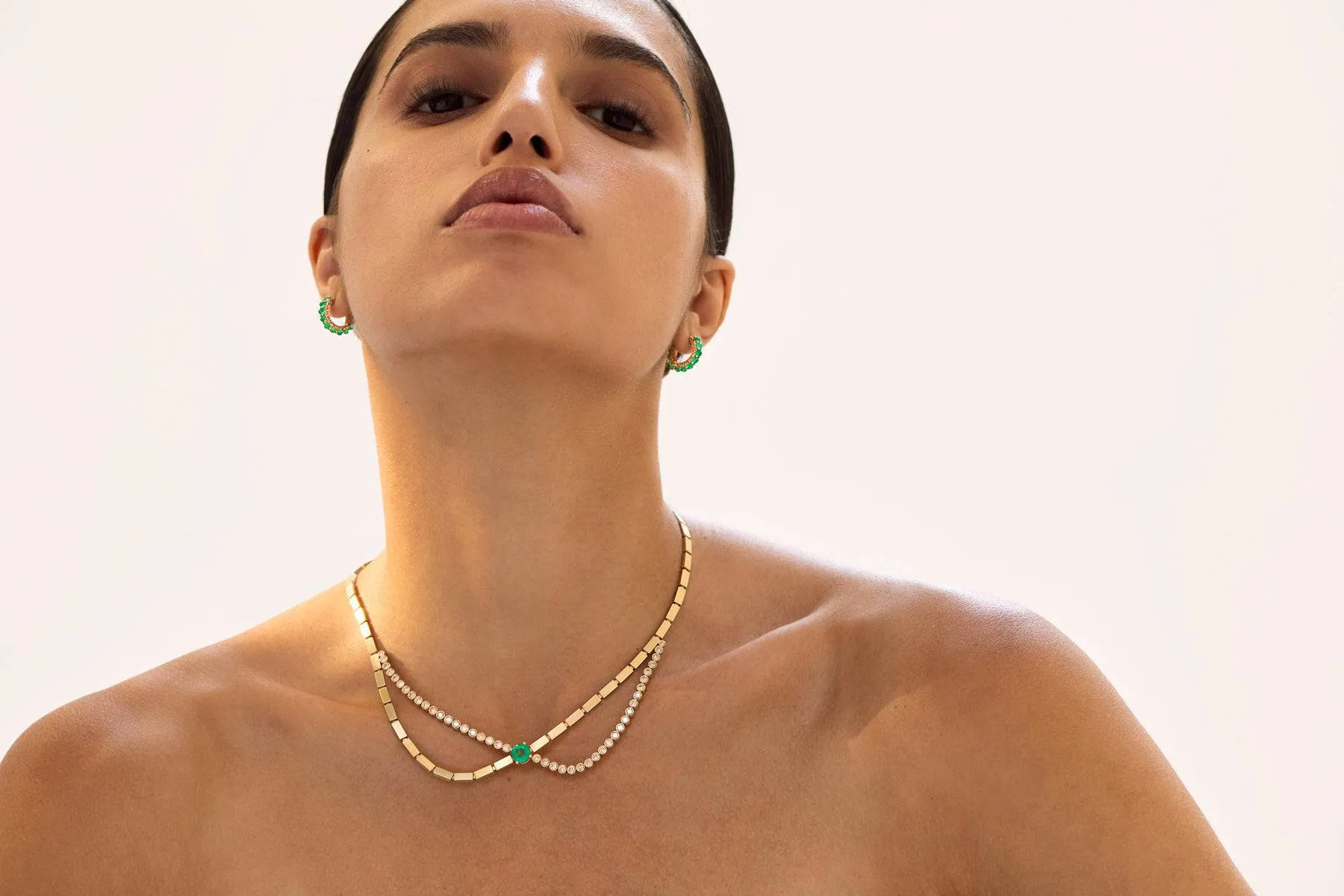 River Οverflow Necklace Y-TTLB-EM