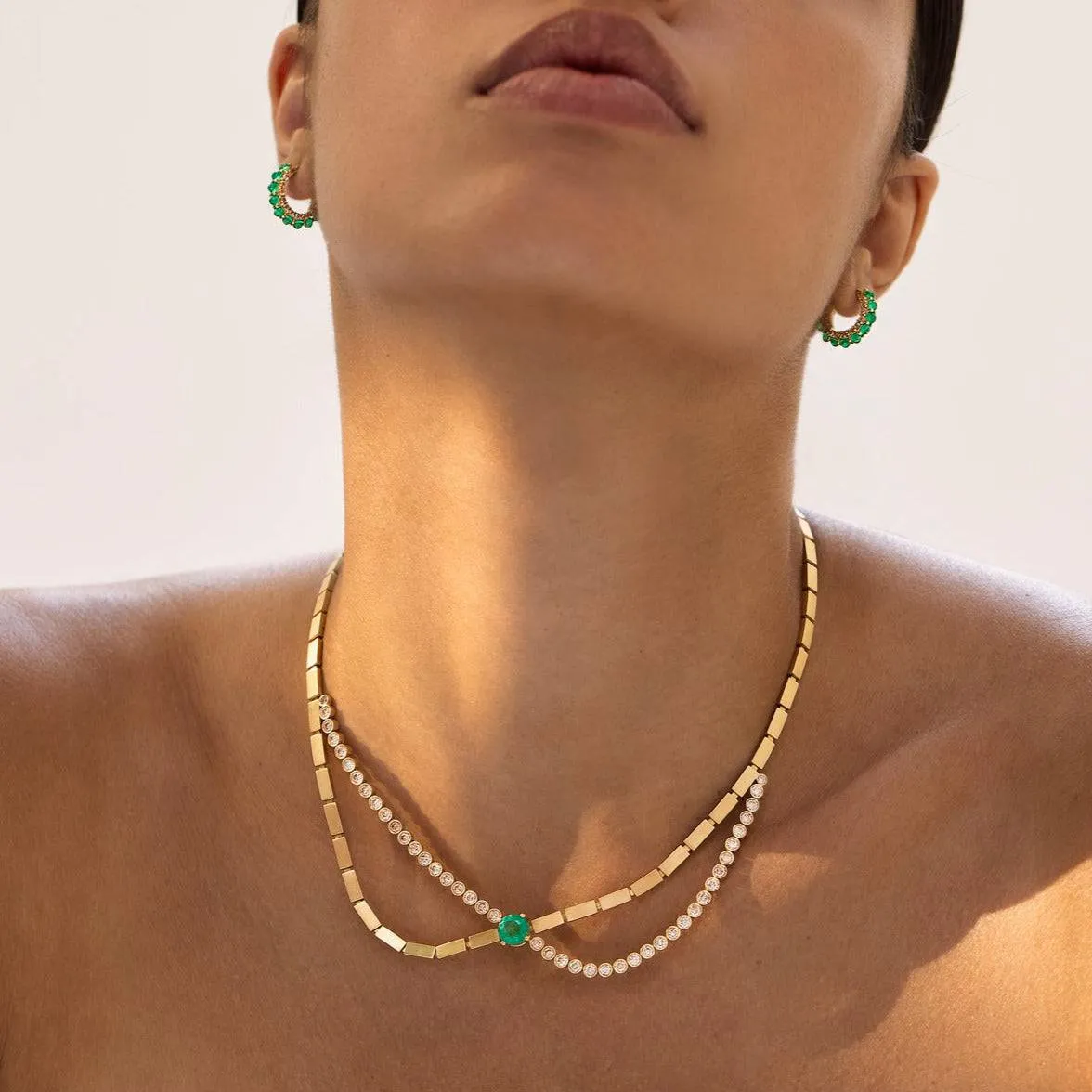 River Οverflow Necklace Y-TTLB-EM