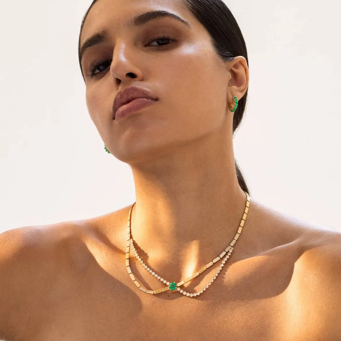 River Οverflow Necklace Y-TTLB-EM