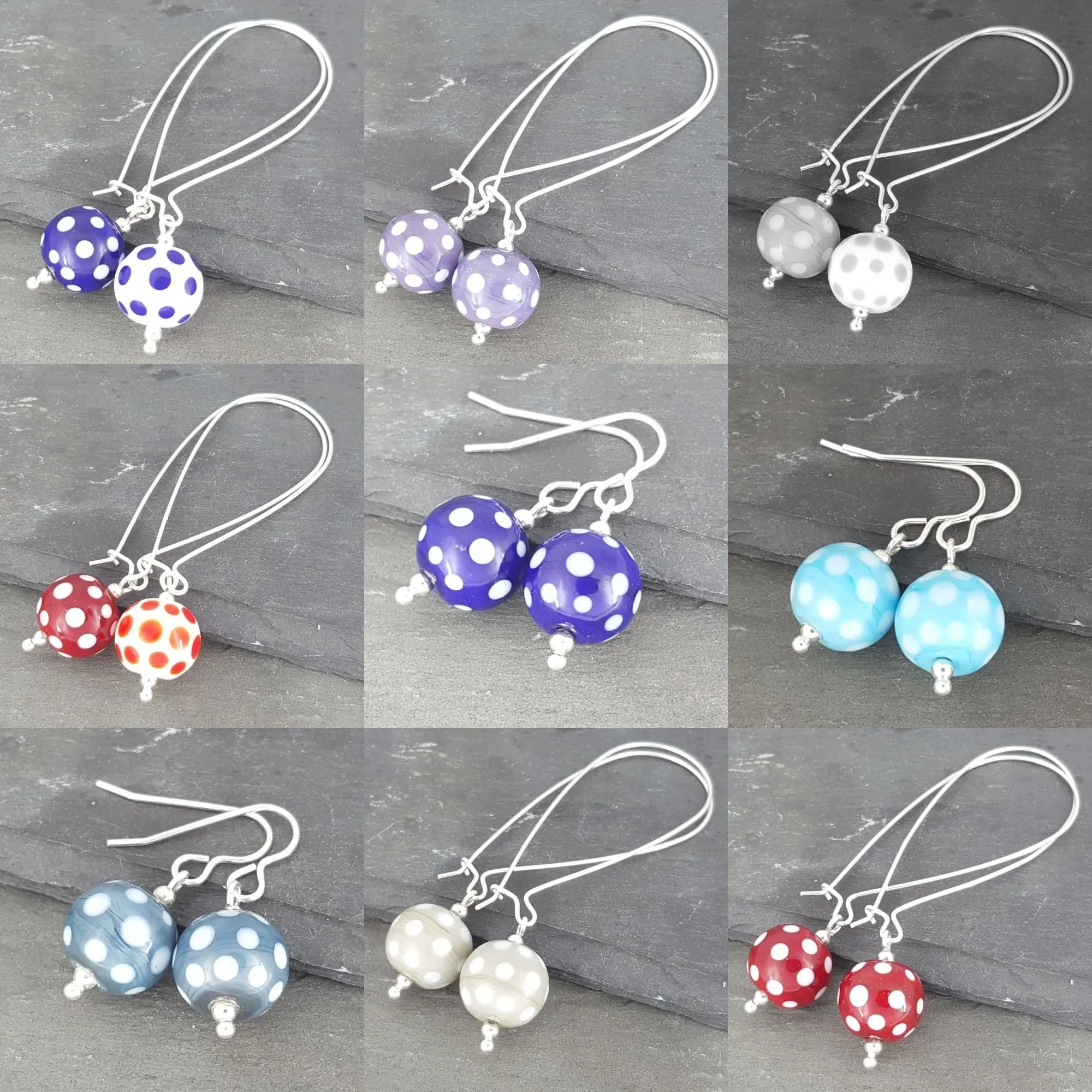 Round Earrings - Polka Dotty Collection