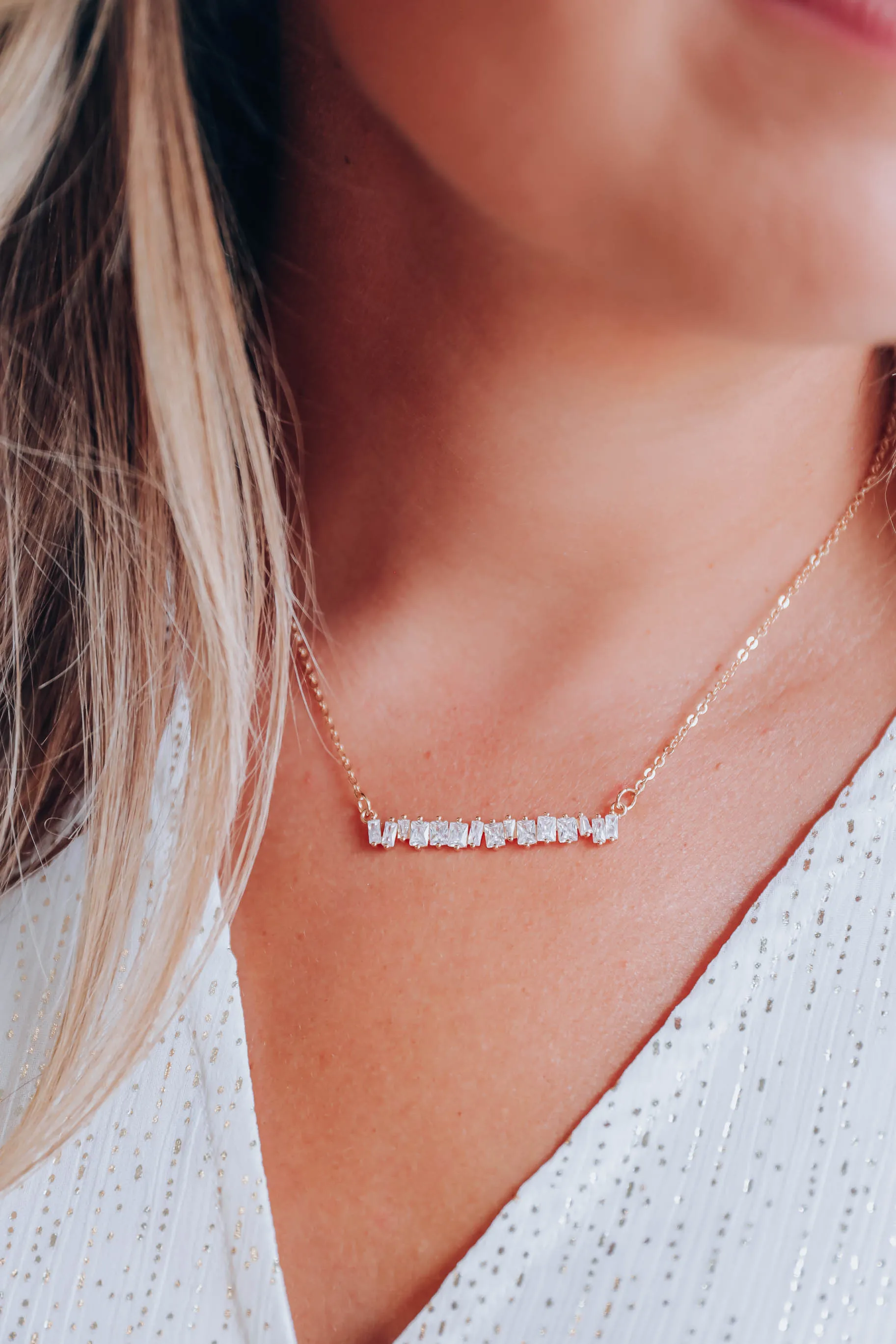 Sherry Bar Necklace - Gold