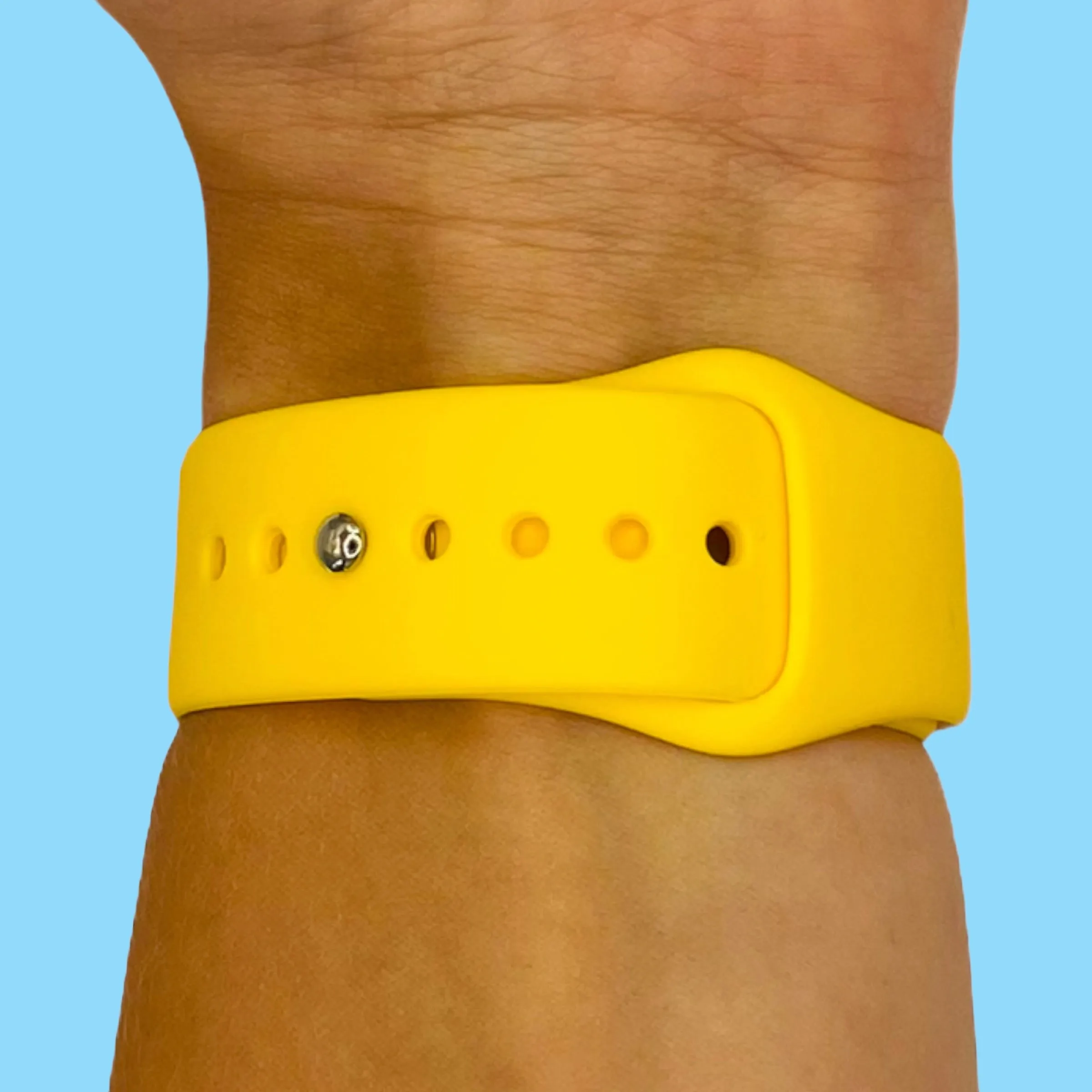 Silicone Button Style Watch Straps Compatible with Fossil 18mm Range