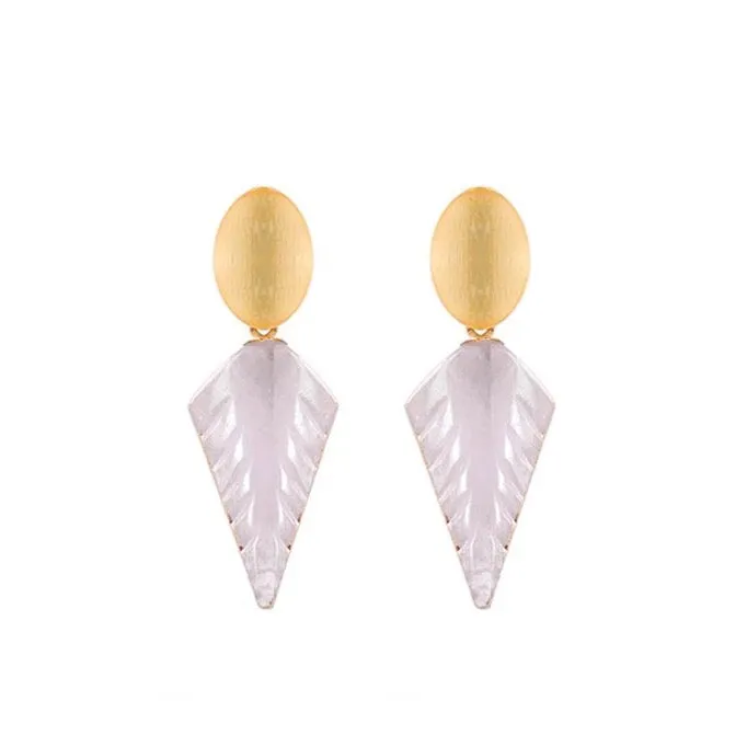 Sophia Pink Quartz Earrings