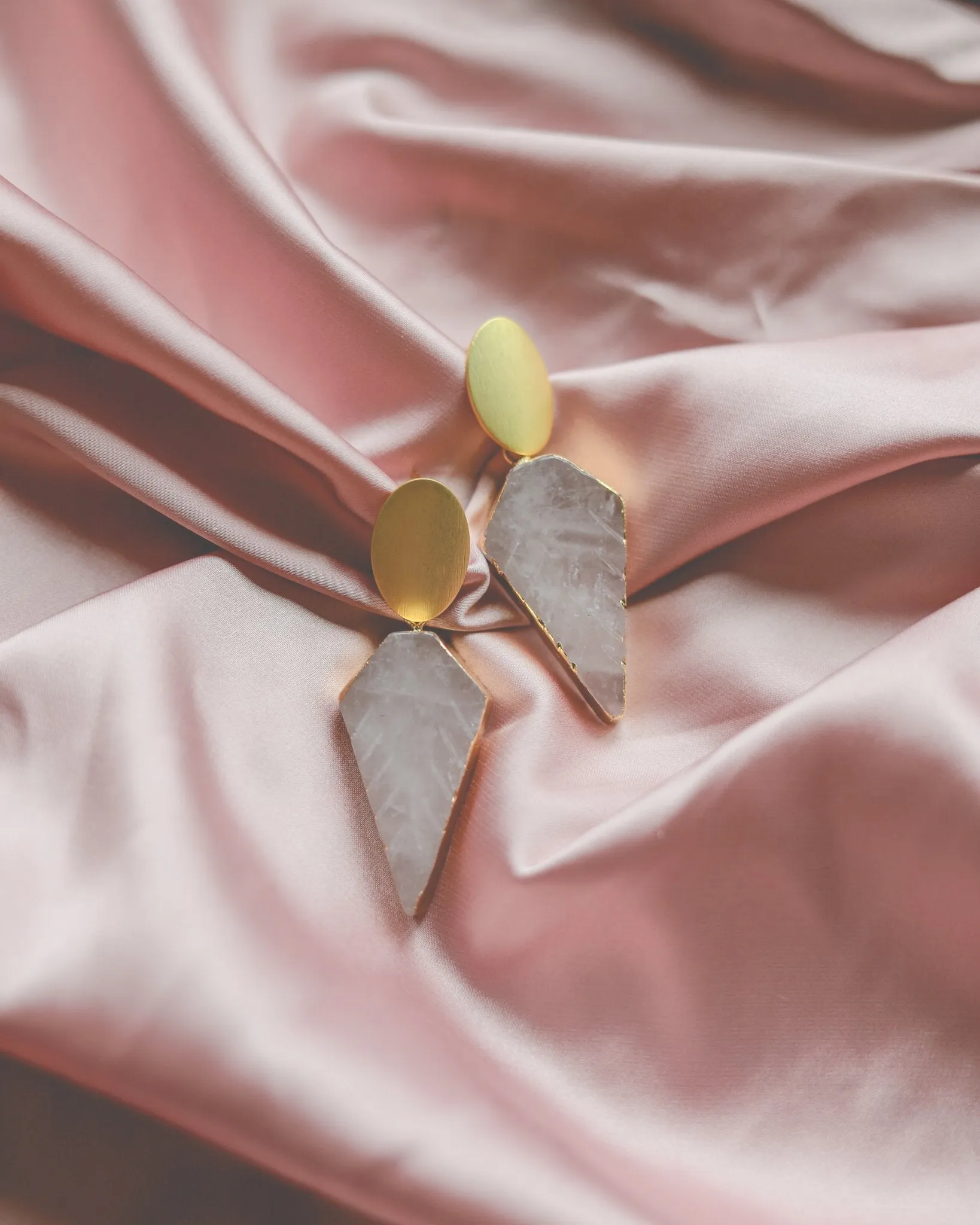 Sophia Pink Quartz Earrings