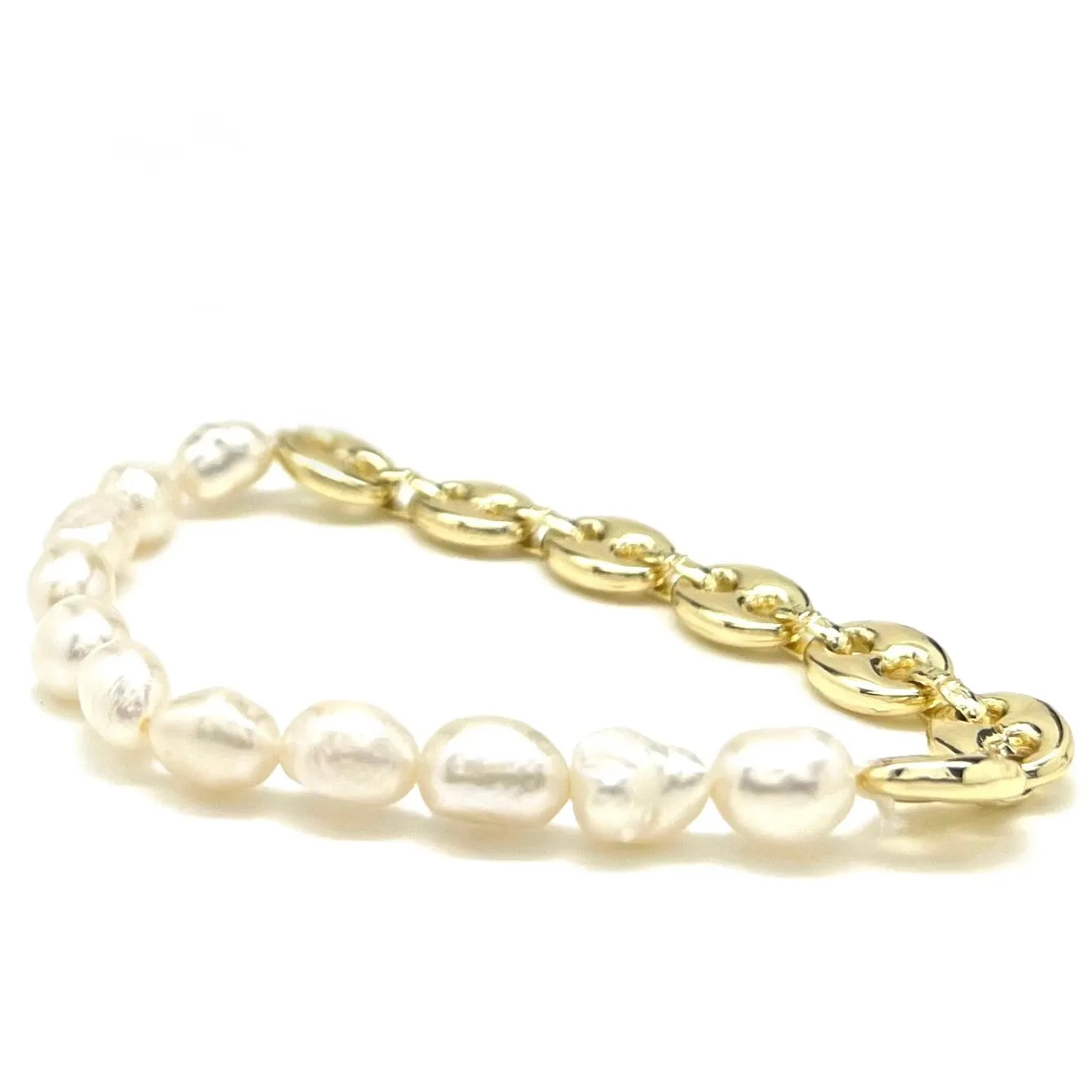 STONE/CHAIN STRETCH BRACELET