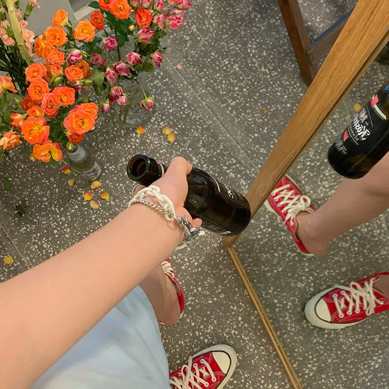 Sweet Cool Chain Double Bracelet Girls