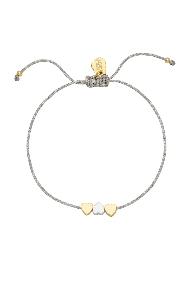 Triple Heart Macrame Friendship Bracelet