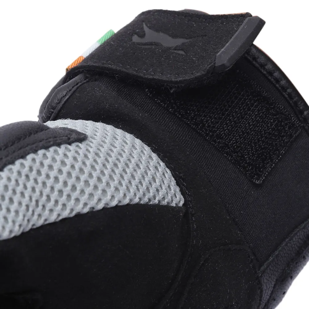 TVS Racing Adventure Riding Gloves for Men – PVC Protected, Touch Screen Compatible, & Visor Wiper Fingertips – Premium Bike Gloves for Riding Comfort (Black)