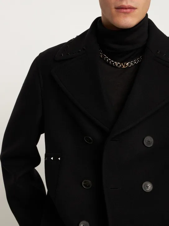 Valentino Garavani   V logo chain collar necklace 