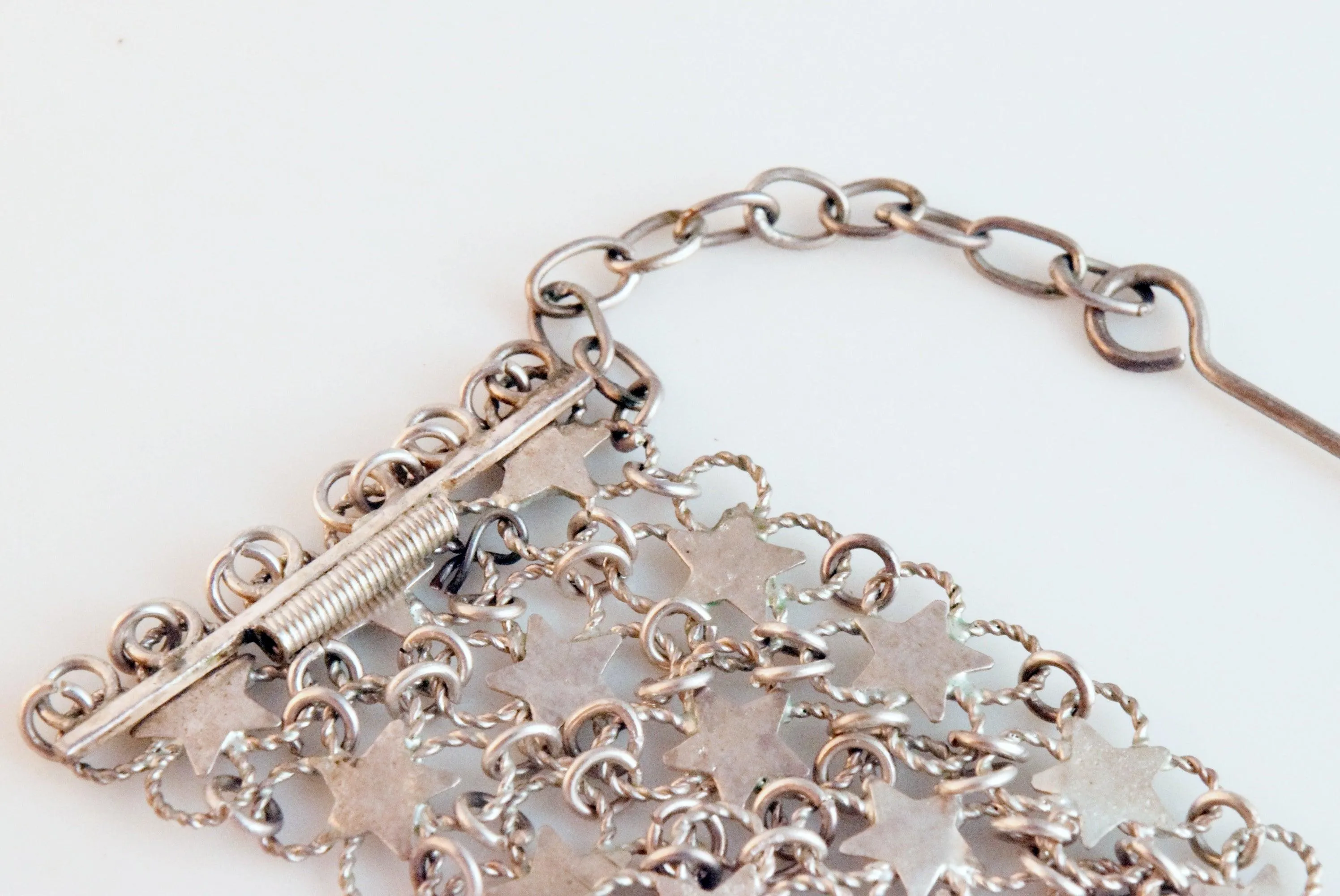 Vintage Silver Turkish Star Bracelet from the 1930s
