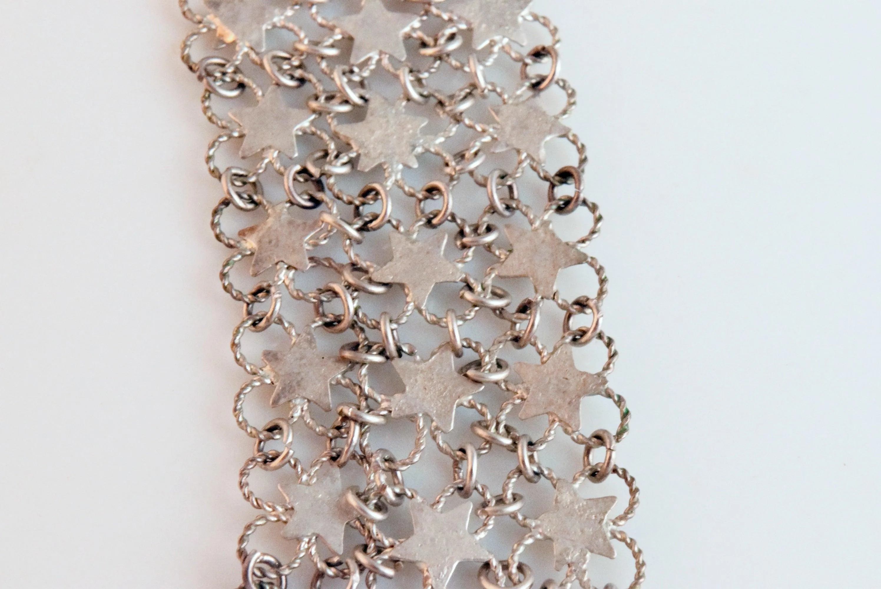 Vintage Silver Turkish Star Bracelet from the 1930s