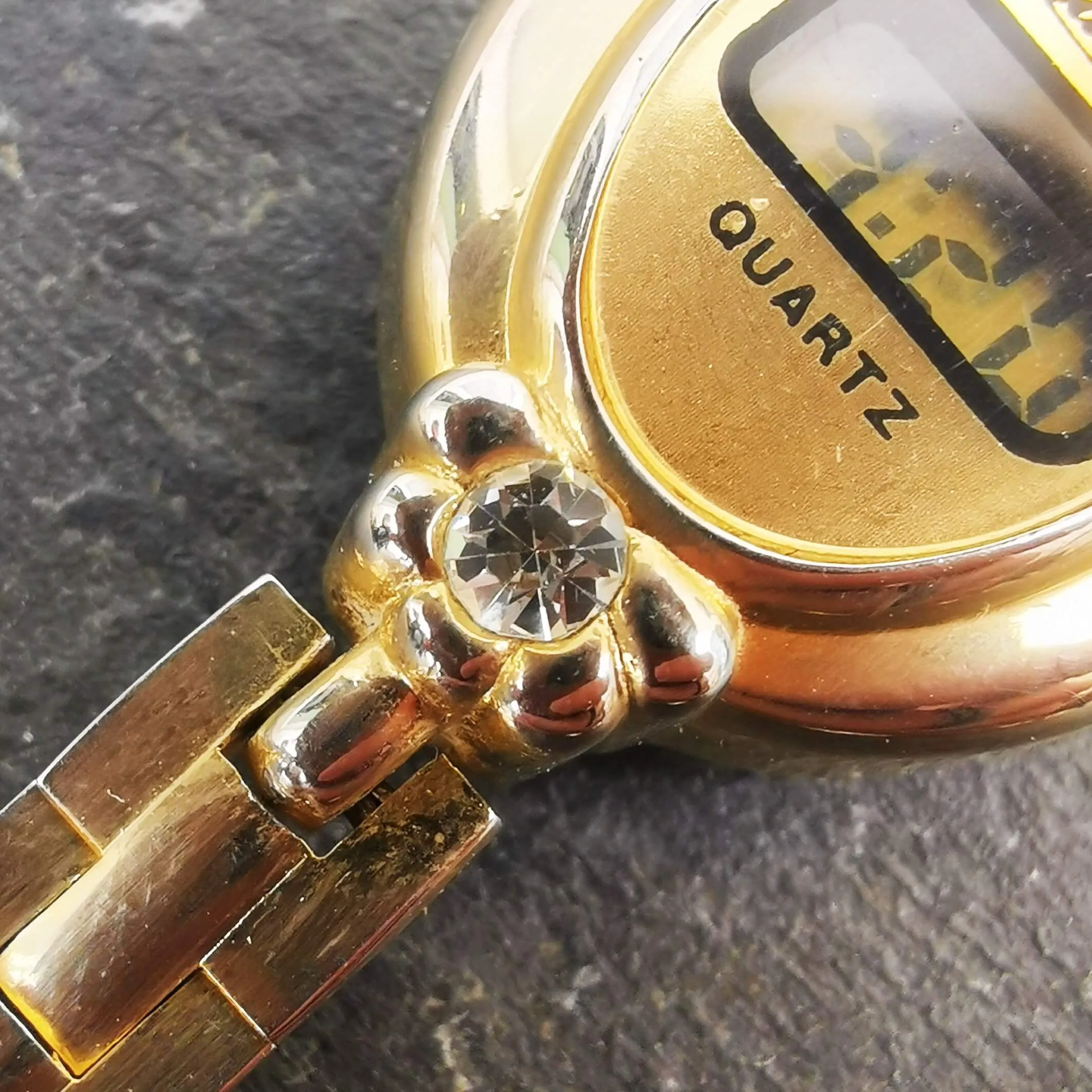 Vintage Women's Digital LCD Gold Watch - By Camelot