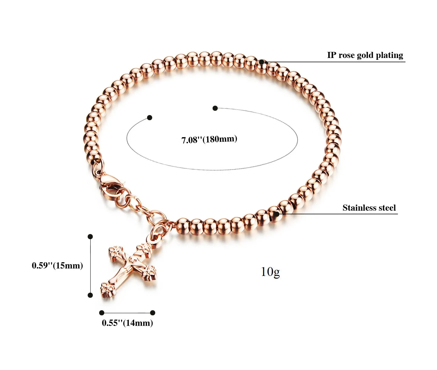 Women's Fashion Cross Bracelet