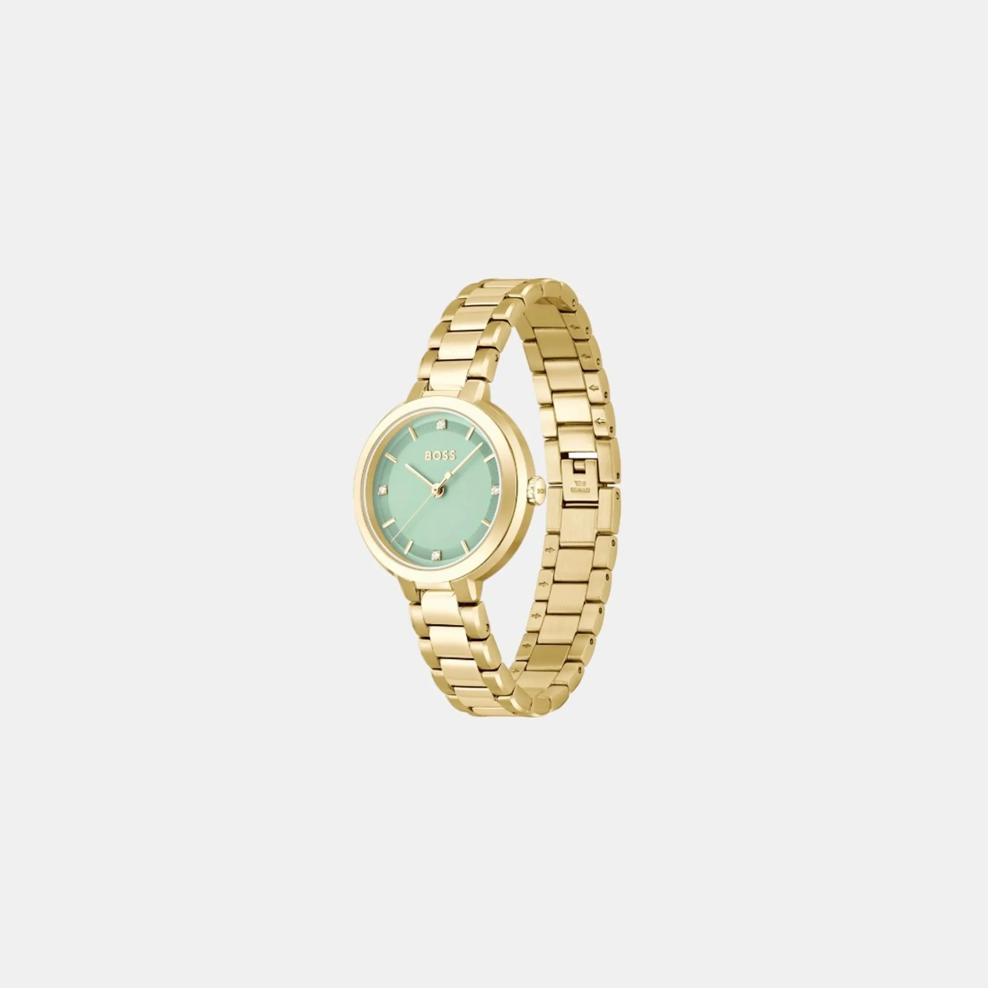 Women's Quartz Analog Green Dial Stainless Steel Watch 1502759