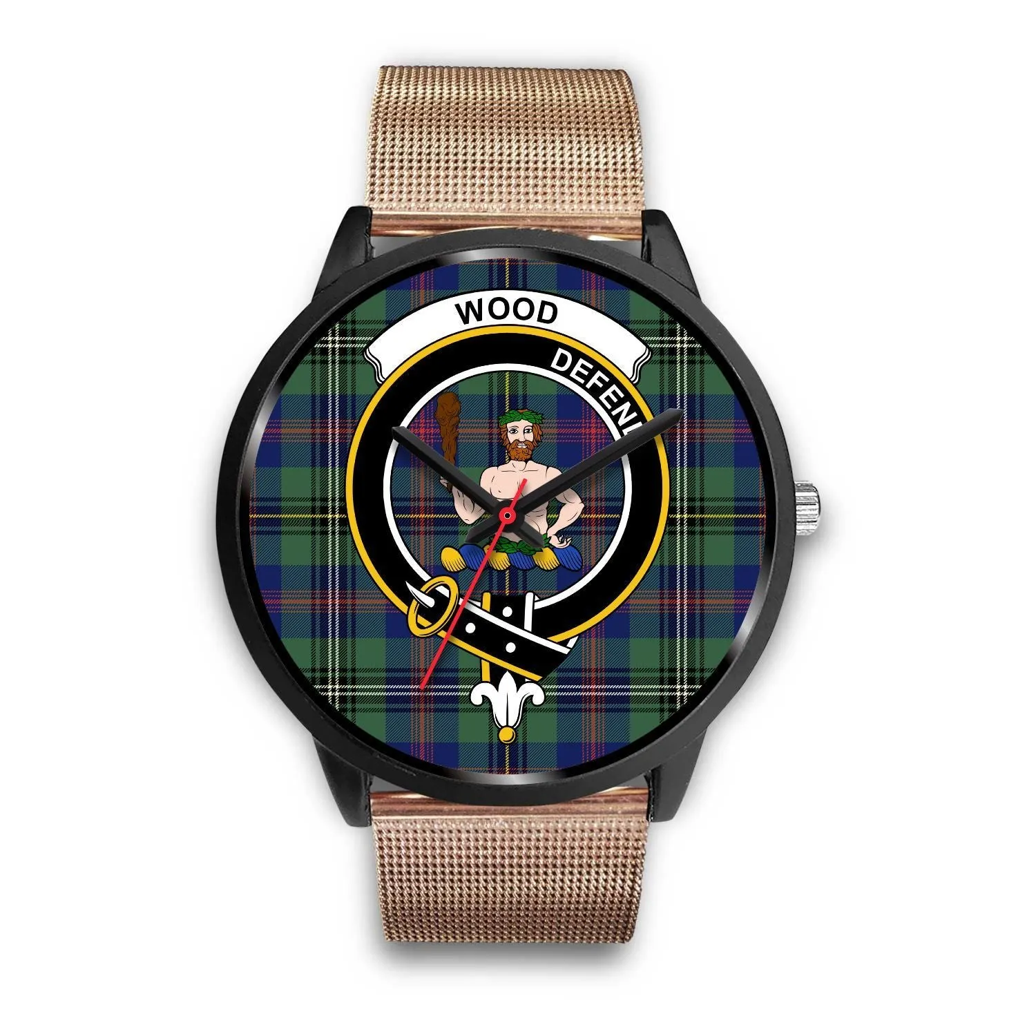 Wood Clan Badge Tartan Black Watch