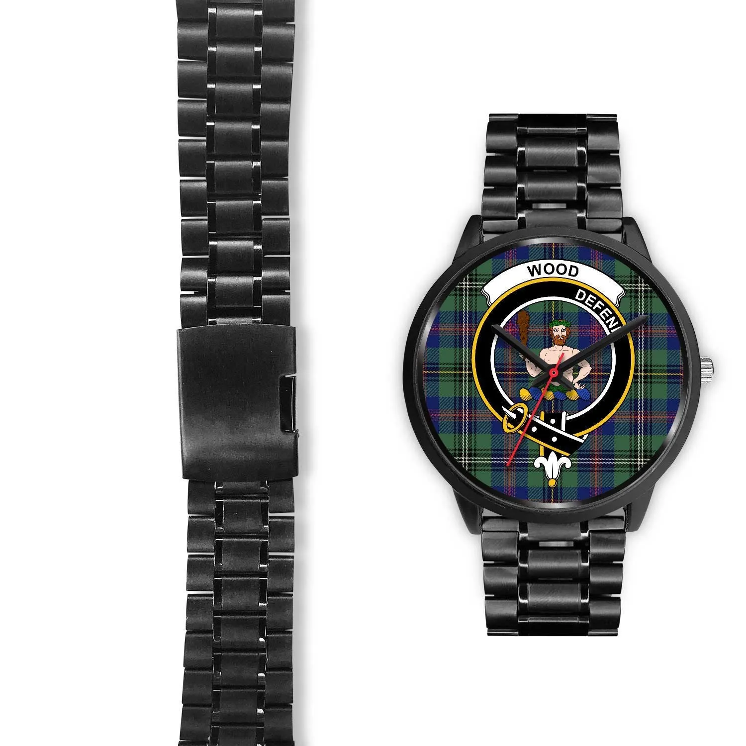 Wood Clan Badge Tartan Black Watch