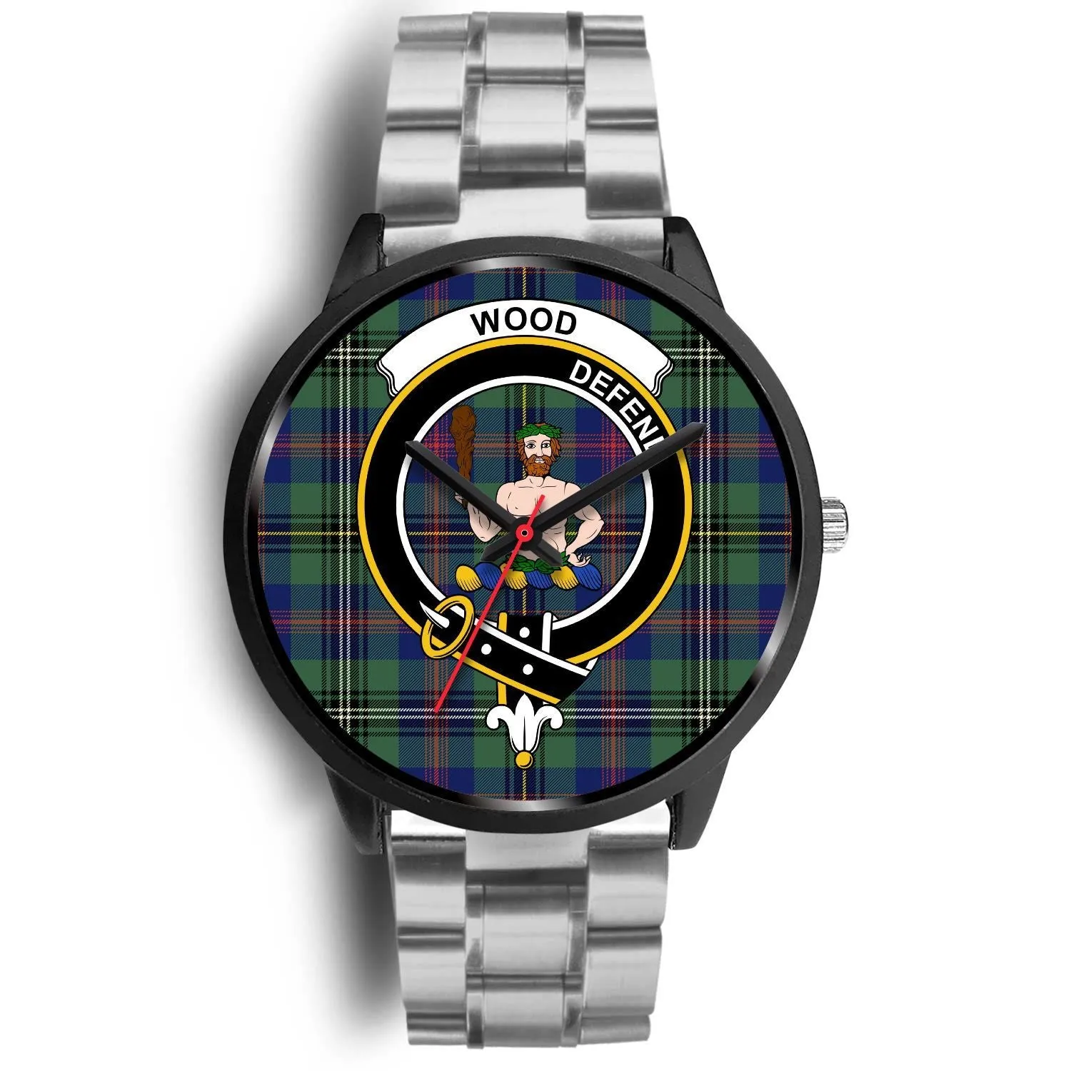 Wood Clan Badge Tartan Black Watch