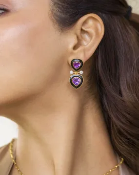 Zoie Amethyst Earrings
