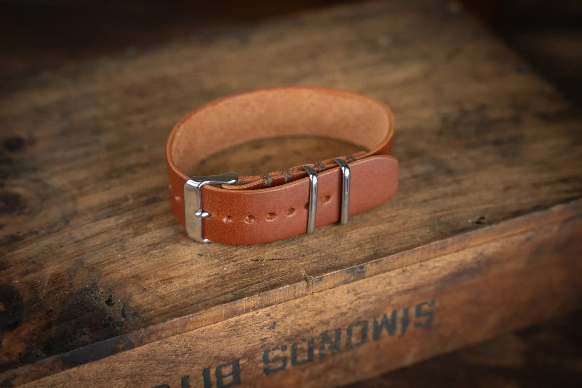 ZULU Leather Watch Strap Brown