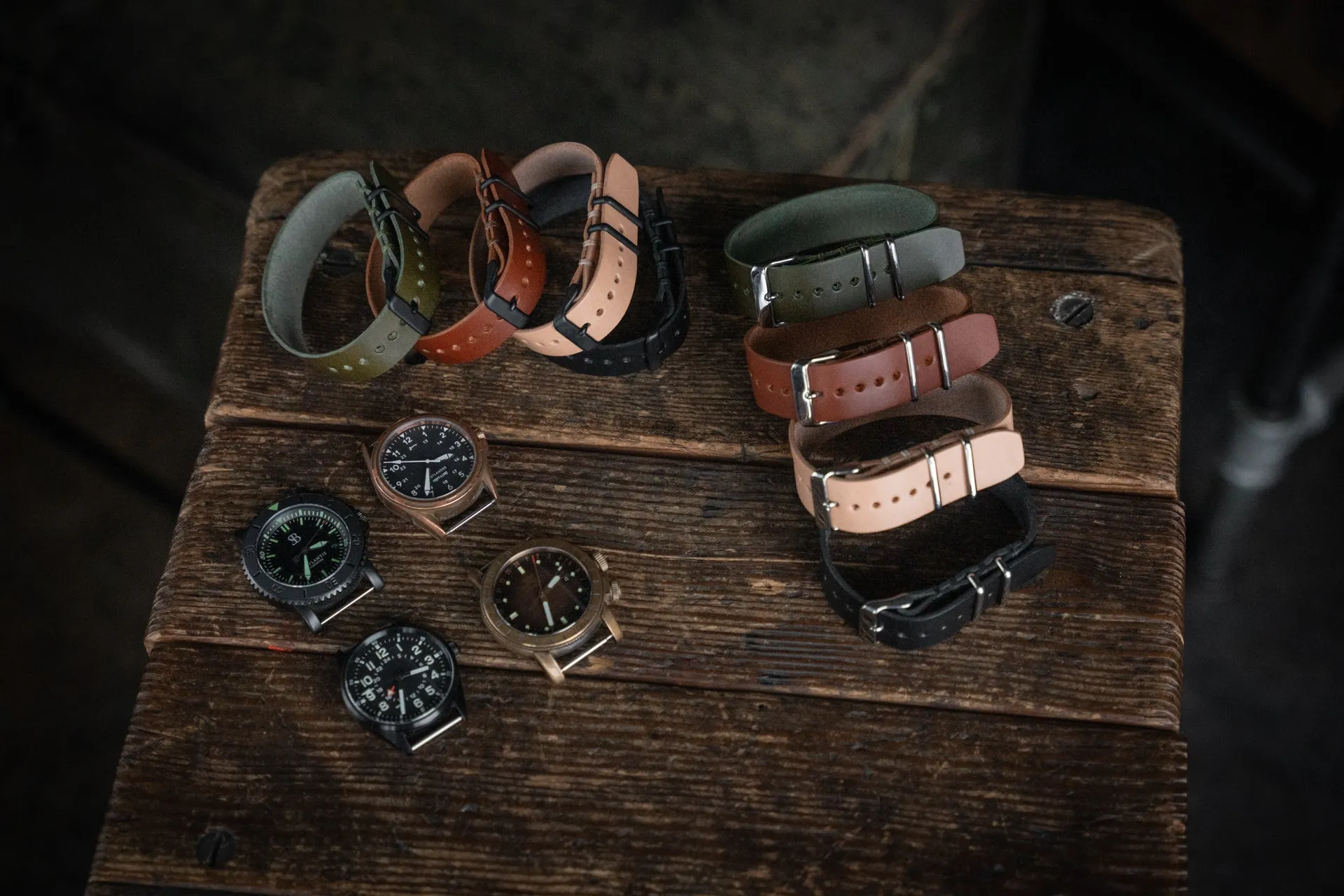 ZULU Leather Watch Strap Brown